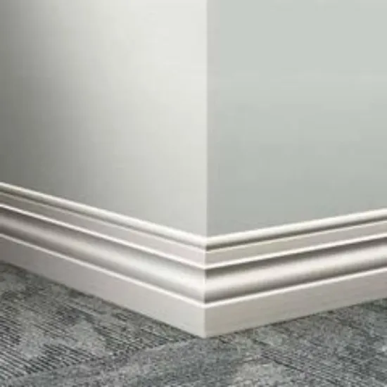 Building Decoration White Primer Solid Baseboard Wood Door Casing