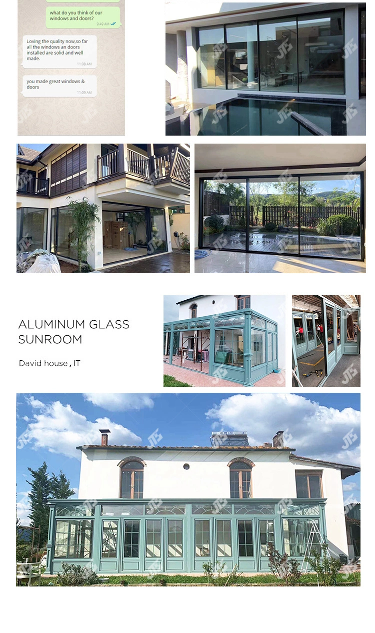 New Design Hurricane Aluminium Doors and Windows Aluminium Double Glass Casement Window