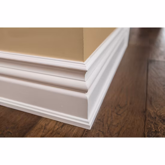 Building Decoration White Primer Solid Baseboard Wood Door Casing